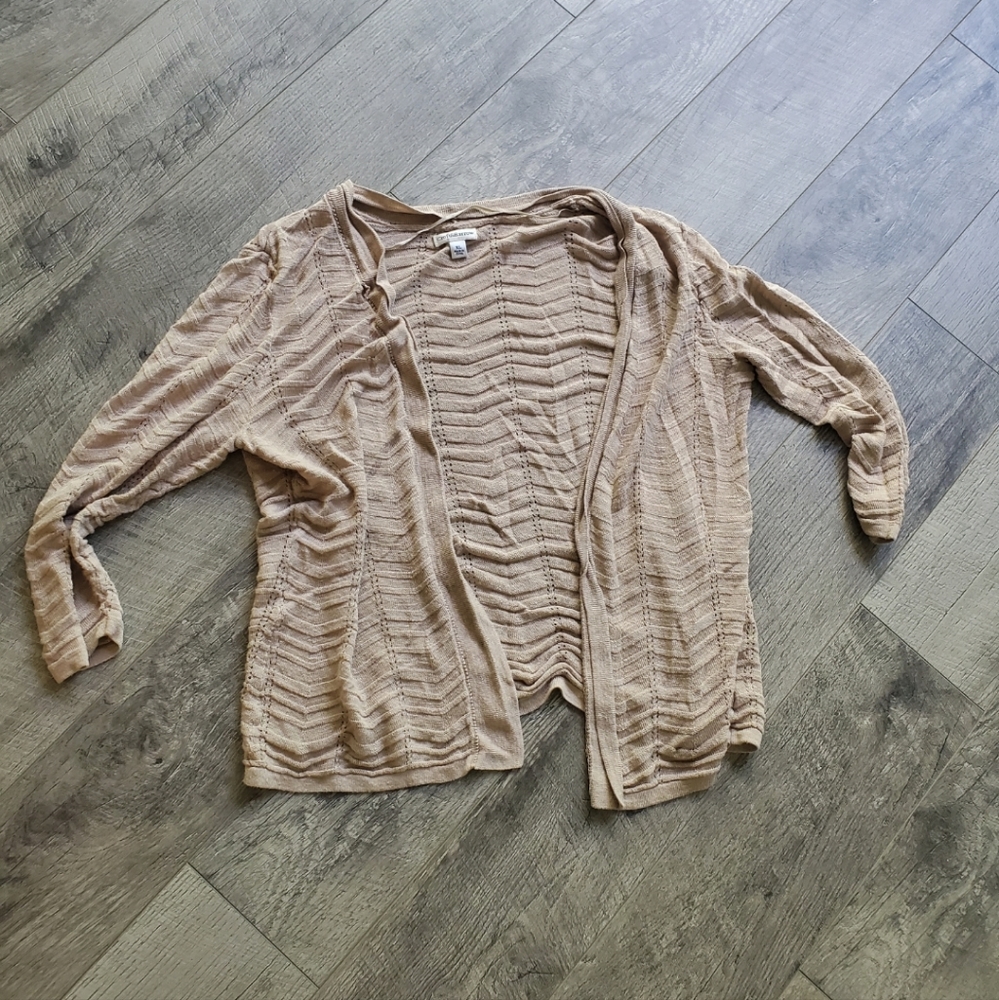 Tan Croft and borrow cardigan